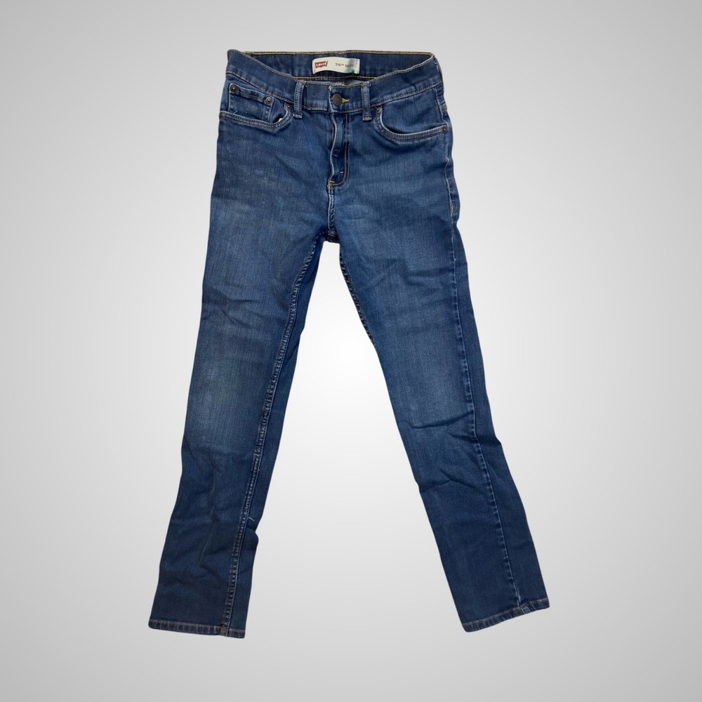 Levi's 510 Skinny Jeans Kids 14 Reg Blue Excellent Stretch Denim 27x27
